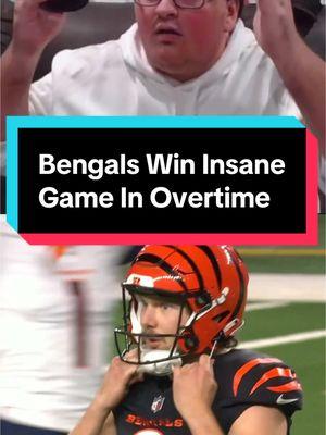 The Cincinnati Bengals won one of the craziest overtime games that you will ever see with their season on the line against the Denver Broncos. Here was the LIVE reactions from @Elliot Zebra Reiring as it all unfolded. #cincinnatibengals #bengals #cincinnati #cincinnatibengalsfootball #bengalsfootball #joeburrow #joeburrowismydaddy #jammarchase #nfl #nflfootball #football #footballtiktok #bengalsnews #nflnews #nflupdates #nfltalk #zactaylor 