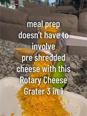 Rotary Cheese Grater 3 in 1 by Geedel make saving from buying pre-shredded cheese, much easier ##cheesegrater##kitchengadgets##rotarygrater##vegetableslicer##kitchenaccessories