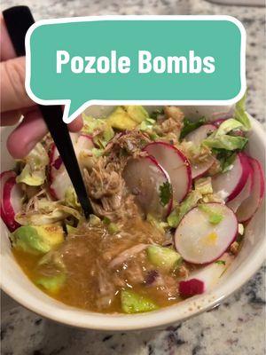 Seriously soooo good and our family looooves it when they come over on pozole nights 👏🏻 #pozole #pozolerojo #pozolebombs #ezbombs #pozolerecipe #newyearnewaura #ttsdelightnow #giftguide 