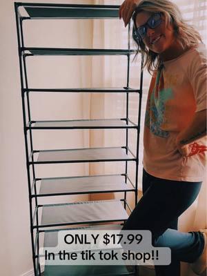 If you're like me, and you have ALOT of shoes, then you need this!!! This shoe rack holds 20 pairs of shoes and is such a great price!!! 🤯 #shoes #shoerack #shoestorage #shoeslover #10tiershoerack #20pairsofshoes #TikTokShop #ttshop 