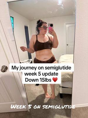 TikTok I am over 18  ***Vulnerable post***  I am officially on week 5 of taking semaglutide and I can honestly say it’s been life changing ! I’m officially down 18lbs in 5 weeks. And starting to see some noticeable changes ! I made the decision to get on this medication because of my PCOS it is very hard to lose weight, even with exercise, healthy food. The scale wouldn’t budge. I’m so happy I got to partner up with @newhope_weightloss to start my journey! As a mom of two littles it was time for me to put myself and health 1st. And that is exactly what I’m doing!  I’m very proud of myself for being consistent and willing to make the change ! If anyone wants to begin this journey but doesn’t know where to start please reach out to me. I also have a code: Julie200 to save money on your medication ♥️  #fyp #weightloss #semiglutide #semiglutideweightloss #foryourpage #trending 