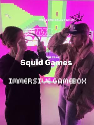 If y’all live near an @Immersive Gamebox definitely check it out! We had the best time and wanted to stay and do one other game, but they were fully booked the rest of the night. They actually had to turn multiple people away.  @bella!💐  #squidgame #squidgames #immersivegamebox #indooractivities #weekendfun #familyfun #fyp 