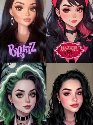 Shut up I love this 😍🤣 #CapCut #bratz #monsterhigh #beetlejuice #hasbinhotel 