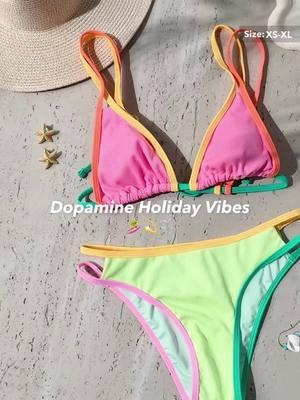 Color up your beach days! 🌈✨#VacationMode #BeachReady #ColorPop #VacationMode #BeachReady #cupshe #bikini #beach #vacation #beachvibes 