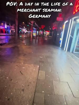 Perks of being a seaman, is that you get to see the world. #MerchantMariner #merchantseaman #germany #stpaulidistrict #hamburg #reeperbahn #christmas2024 #fyp