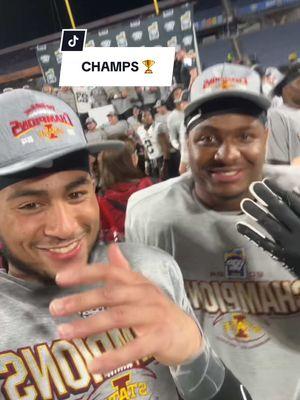 CHAMPS 🏆 @Iowa State Football @Big 🦈 Marc @JAMOOO #PopTarts #PopTartsBowl #Passion #SportsTok #IowaStateFootball 