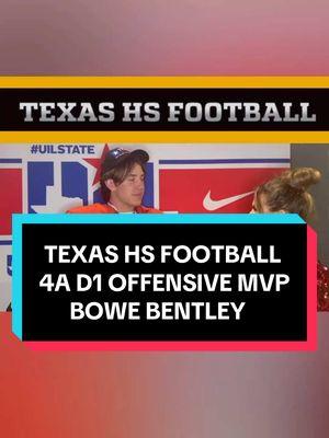 Texas High School football 4A D1 Celina Bobcats Offensive MVP @bowebentley talking about the game and the Texas High School football State Championship win!  #football #uilstate #uiltexas #statechampionship #hsplayoffs #footballtiktok #footballgame #footballteam #txhsfb #hsfootball #fridaynightlights #texas #txhsfootball #footballplayer #footballseason #footballgameday #hsfootball #footballstadium #fy #fyp @Dallas Cowboys 