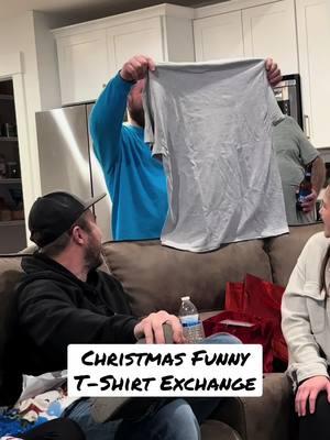 Funny T-shirt exchange, everyone has to wear theirs to the bar  #feelgoodmusic #christmasgift #christmastshirt #familychristmas 