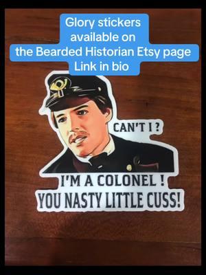 #denzelwashington #civilwarhistory #matthewbroderick #54thmassachusetts #civilwarreenactor #warmovie #truestory #vinylstickers #historybuff #history 