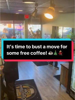 POV: Your holiday morning coffee costs exactly one dance move. 💃🏼 #humankind #holiday #christmas #kindcore #hopecore @Coffee Milano Cafe 