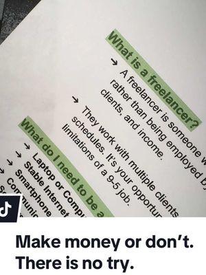 You either want to build your own business, quit your 9 to 5, or make extra money to pay down those bills or HECK build up your fun money account — no matter the reason… If you don't prioritize yourself and start taking action all you’ll be doing DREAMING.  Make it happen fam. 🫶#makemoneyonline #monetizeyourskills #onlinebusinesstips #monetizeyourskills #freelancetips #smallbusinessowner #freelancerlife #entrepreneurtips #marketingtips 
