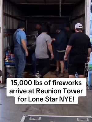 @Reunion Tower is getting ready for Lone Star NYE! on Tuesday. A team of 10 will install 15,000 lbs of fireworks on top of the ball.  Tune in to NBC 5 Tuesday night at 11:30 p.m. to watch Lone Star NYE!  #lonestarnye #nye #newyears #newyearseve #theball #dallas #downtowndallas #fireworkshow #nbcdfw 