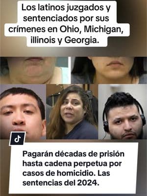 Estos fueron algunos de los juicios y sentencias que acapararon titulares este #2024 por  casos de homicidio en EEUU. #eeuu #eeuu🇺🇸 #juicio #trial #michigan #illinois #georgia #ohio #iowa #california #texas #alabama #indiana #wisconsin #alaska #missouri #oklahoma #ny #nyc #chicago #atlanta #detroit #cleveland 