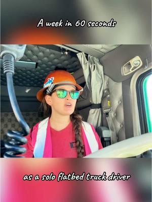 The long version is on YouTube. 😉 #flatbedlife #ladytrucker #truckertok #adayinthelife #owneroperator #roadtrippin #kenworth