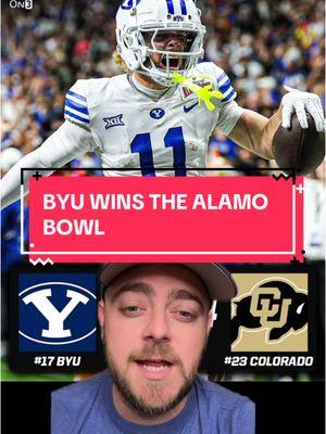 BYU DESTROYS COLORADO IN THE ALAMO BOWL! #byu #colorado #cfb #CollegeFootball #alexdauterive #football #sports #sportstiktok #fyp #asu #kansas