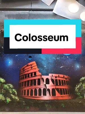 Colosseum With Spray Paint? #colosseum #spray #spraypaint #spraypaintart #spraypainting #LearnOnTikTok #learn #fyp 