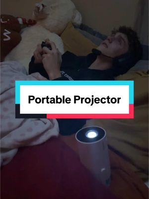 This is perfect for our movie nights #projector #projectors #projectorscreen #techtok #techfinds 