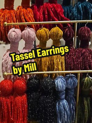 #earrings #handmade #tasselearringsbymill #tasselearrings #TikTokShop #tiktokshopmusthaves #tiktokmademebuyit #jewelrytiktok #jewelry #jewelrytiktok 