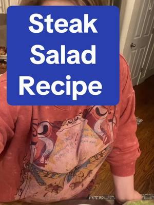 Steak Salad Recipe #steak #salad #saladrecipe #saladsoftiktok #newyearsresolution #goodseasons #denver #okie 