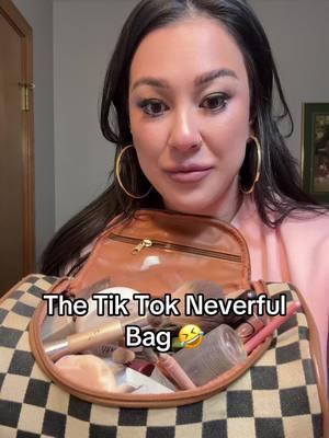 This bag is viral for a reason! This is my official travel makeup bag! It is literally NEVERFULL! #viralmakeupbag #tiktokpurse #tiktokbags #viralbag 