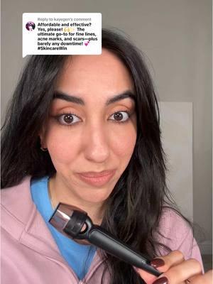 Replying to @kayegen the banisher is making acne scar treatments accessible 👏🏼 #banishacnescars #dermastamp #skincaretreatments #texturedskin 