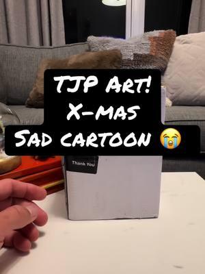 TJP Art! X-MAS Sad Cartoon 😭 #tjpart #sadcartoon #christmasglitter #whatnotshopping #microresinfigures #holidays #xmas 