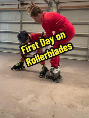 Replying to @Cian Valencia I’m so proud of him 🥹 his first day #rollerblading @Rollerblade 