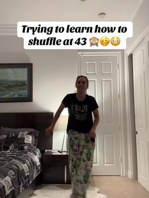 That rug is really slippery & it’s actually really helpful! lol  I get inspired watching other shuffle videos & then end up trying the moves in my pj’s! 🤣 🤷‍♀️ #shuffle #shuffledance #learninghowtodance #dance #shuffletutorial #shufflepractice #shufflepracticing #shufflegirl #shuffledancer #shuffling #shufflemusic #shuffling #shufflechallenge #shufflecombo  #thisis43 #40andfabulous #over40club #over40mom #ageisjustanumber #40yearsyoung #fitmom #fitnessmama