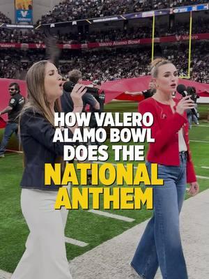 Kicking off the Valero #AlamoBowl with the #NationalAnthem and a field full of service members and #veterans. We’re proud to be the Official #Military Appreciation Partner of this year's game.