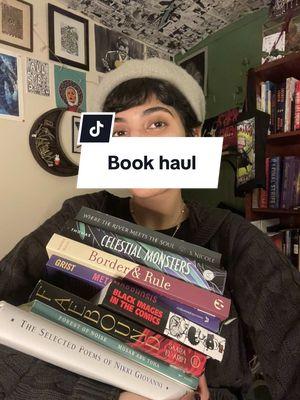 I’m very excited for all of these books (I may get like one more pre-order in before the end of the year and then the ban is on!) #bookhaul #BookTok #endoftheyear #bookshoporg #halfpricedbooks #citylightbookstore #speculativefiction #poetry #nonfictionbooks 