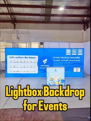 Classical 6m x 3m lightbox backdrop & reception desk.  #banner stands#exhibition#portable lightbox#Popup#fairs#events#Display stands#background#backdrop#backwall#advertising#advertisement#shop fittings#shop equipment#reception desk