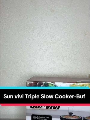 Slow Cooker-Buf it is a good quality product#sunvivi#triple#slow#cooker#buf#tiktokmademebuyit#yearendsal#tiktokshopfinds@sun vivi Triple Slow Cooker-Buf 