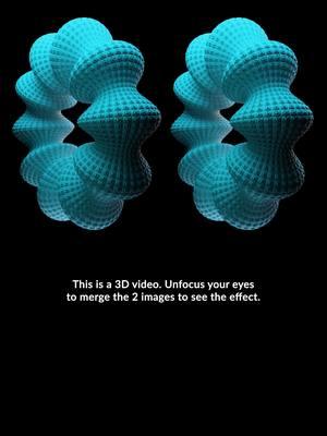 Tesselation This is a 3D video. Unfocus your eyes to merge the 2 images to see the effect. #3Danimation #stereoscopicvideo #MagicEye #3Dvideo