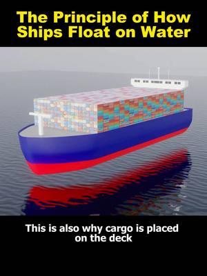 The Principle of How Ships Float on Water#ship #principle #tiktok #fyp 