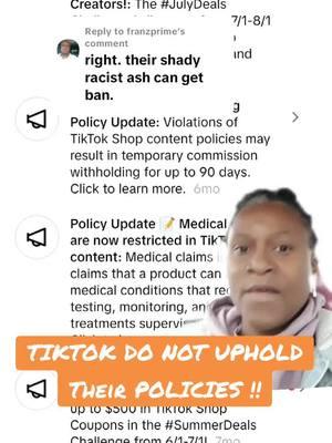 Replying to @franzprime #TIKTOK DO NOT UPHOLD Their POLICIES !!#followers➕ #TIKTOK #TikTokShop #corrupted #bannedtiktok #creatorsearchinsights #Money #BlackTikTok #capcut #viraltiktok 