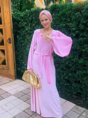 Another night, another #teggyfrench 💖 (now 40% off) 💖 #pink #modestfashion #ootn #fashion #fashiontiktok #turbanstyle #palmbeach 