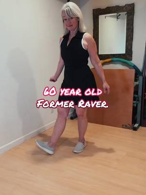 60 year old former raver demonstrates easy steps for any dancer. #shuffletutorial #danceforever. 