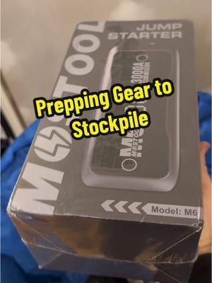 Prepping Gear you should stockpile. I highly recommend having a couple jump packs, because they can be used as a portable power bank and jumpstart vehicles and are rechargeable with solar panels.  #prepper #solarpower #powerbank #jumppack #jumpstart