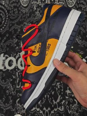 Shoes 👉 b!0 ✅ Review Nike Dunk Low Off-White University Gold Midnight Navy #nikedunk #shoes #fyp #sneakerhead #kicksonfire #backtoschool #czechboy #poland🇵🇱 #germany🇩🇪 