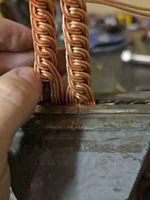 here is another braid that I like to make. inspired by @$2dolladaddy$ #copperjewlery #iloveit #usa #welder #imadethat #jewlery 