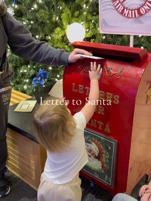 Telling Santa she has been a bad girl! #grandaughter #granddaughters #santa #santaletter #mspairport #travel #travelday #toddler #msp #airport #writealetter #mailbox #lettertosanta #toddlersoftiktok #toddlerlife 