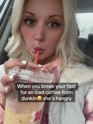 #icedcoffee #coffeetiktok #dunkindonuts #icedcoffeecheck #hangry #fasting #GlowUp #feelbetter 