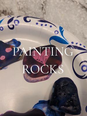 Painting rocks! #flowpaint #paintingrocks #paintingrocksisfun #activityforkids #kidsdiy #kidscraft #kidstiktok #kidsactivities #kidsoftiktok #kidsactivity 