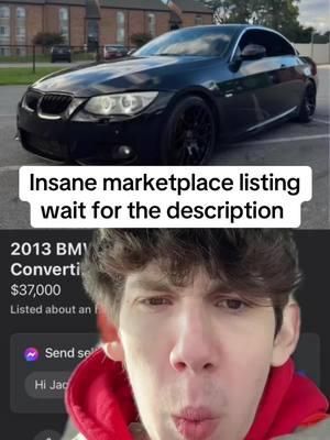 absolutely ridiculous #fyp #carsoftiktok #greenscreen #CapCut #marketplacefinds #facebookmarketplace #carscene #marketplace #bmw #carslover 