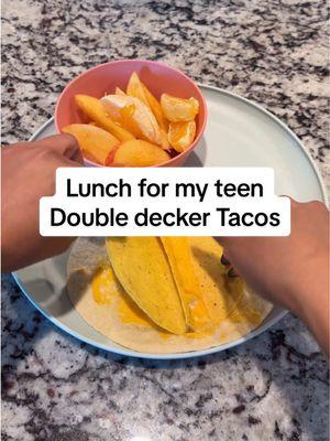 Let’s make lunch for my teen. She loves this double decker taco kit. #teenlunch #lunch #teenlunches #teenmom #lunchtime 