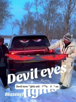 Programmable devil eyes lights for car bus and truck with different sizes#car #cars #carsoftiktok #caraccessories #auto #automotive #viral #cargoodthing #autoaccessories #carlovers #blazexel #fyp #foryoupage❤️❤️ #devileyes #carlights #leddisplay #ledscreen #ledpanel #truck #trucker 