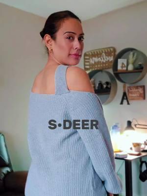 #ramb_30 #crisscrossneckline #sweater #sdeer #sdeerconcept #TikTokShop @SDEER FASHION 