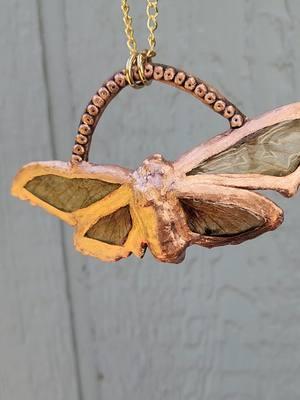 Link in bio #copperjewelry #copperelectroforming #moth 