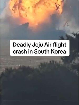 Two crew members have been rescued, authorities have said, after a Jeju Air plane erupted into a fireball shortly after landing at South Korea's Muan International Airport on Sunday. Officials have suggested the rest on board the flight that was carrying 181 people are presumed dead. #Reuters #planecrash #survivors#plane #aviation #emergency #Jeju #MuanInternationalAirport