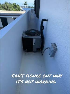 Can’t figure out why it’s not working😂😂 #delraybeach #boca #bocaraton #southflorida #jupiterfl #junobeach #westpalmbeachflorida #palmbeach #ac #homeservices #DIY #hvac #hvactechnician 